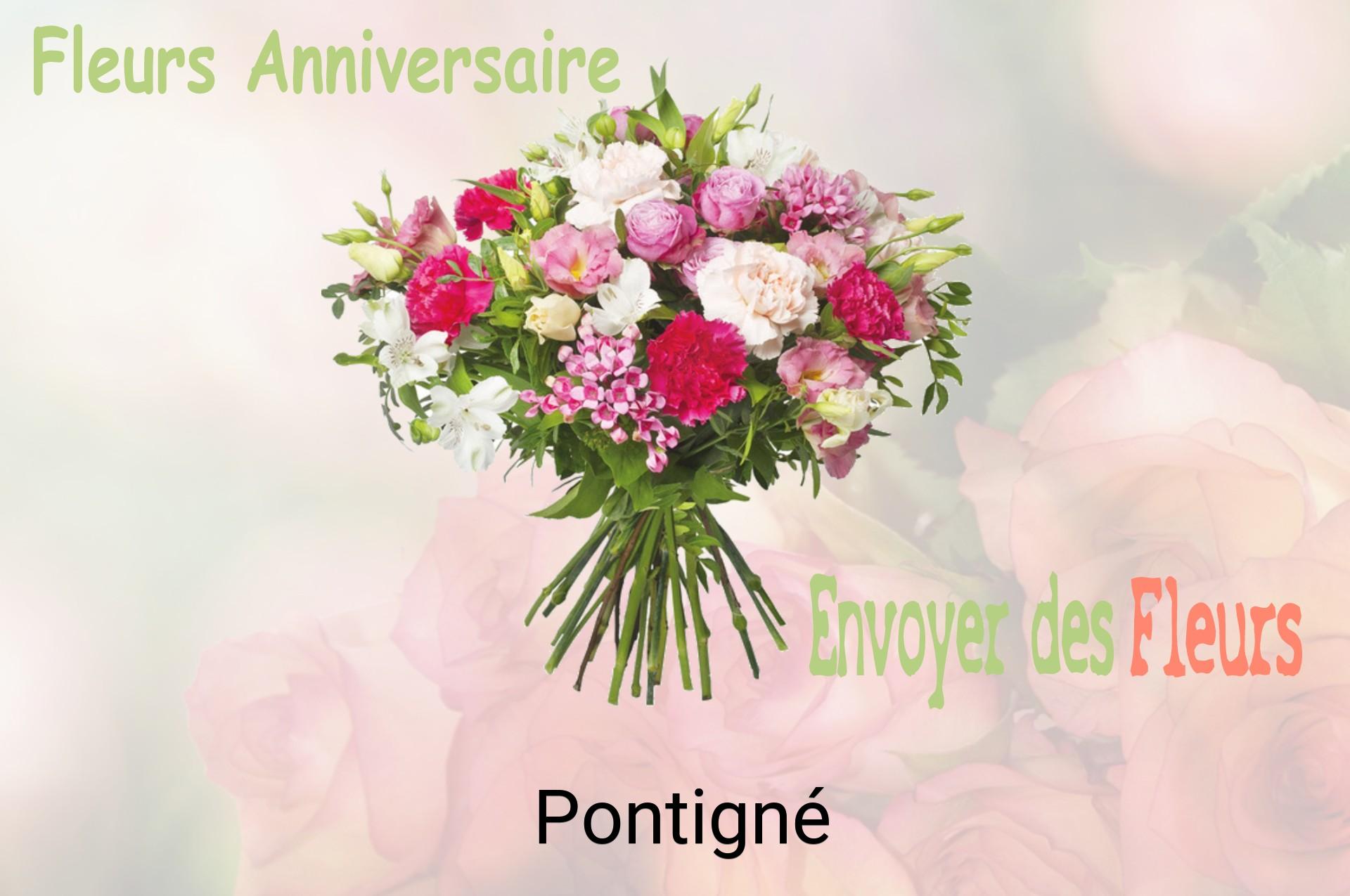 Bouquet de fleurs d’anniversaire livré à Pontigné